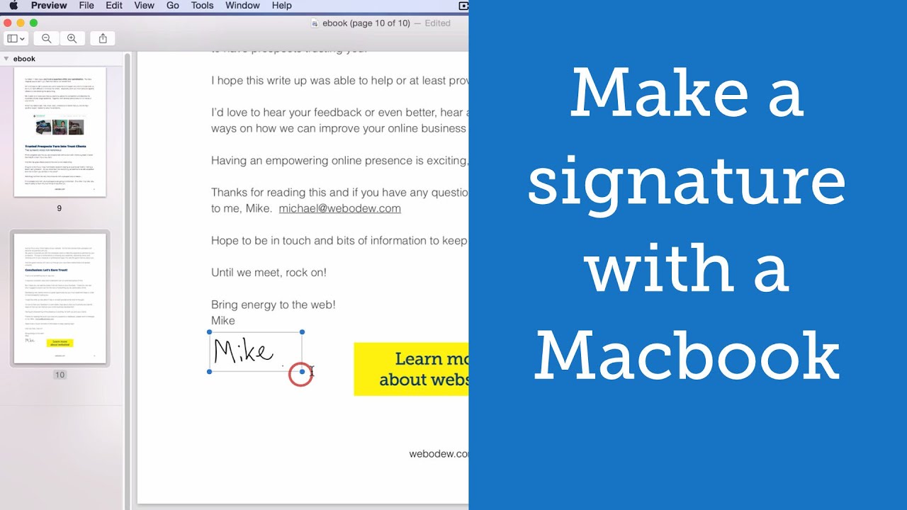 digital signature in word for mac